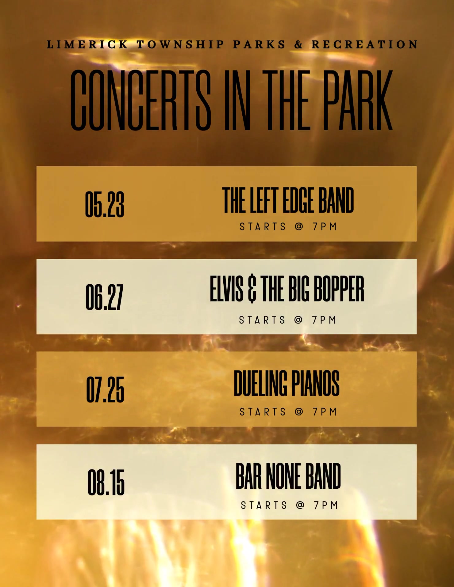 Limerick Parks & Rec Releases Summer Concert Schedule