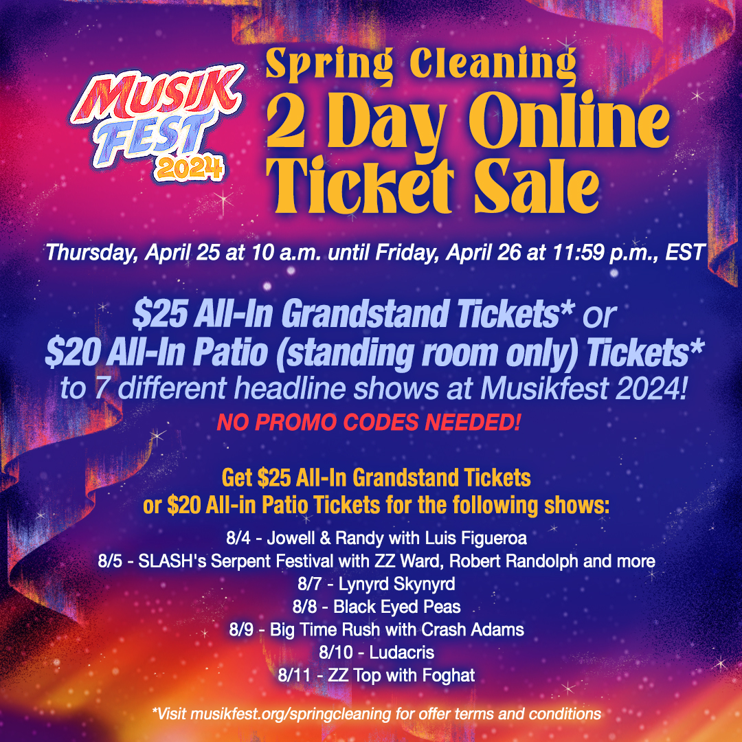Score Spring Cleaning Tickets to 7 Musikfest Shows