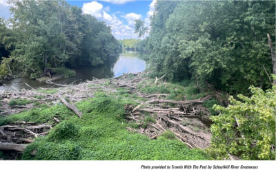 Greenways Removing Debris at Douglassville Bridge