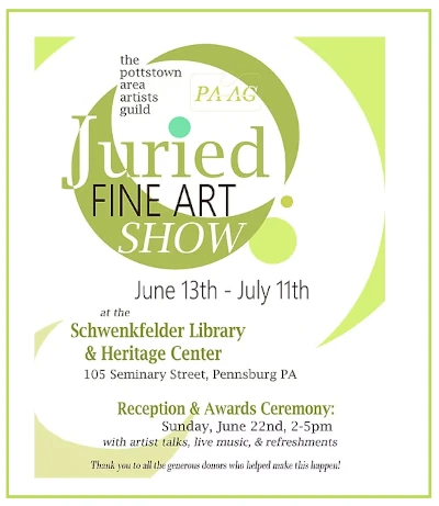 Pottstown Artists Guild Juried Show Opening June 13
